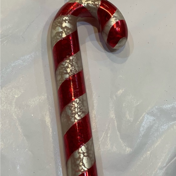 Beautiful lot 9 Pottery Barn Mercury Glass Ornaments Onion Candy Cane Pinecone - Picture 4 of 16